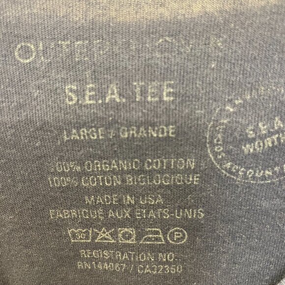 Outerknown SEA Pocket Tee – Indigo (Men’s Large) - Picture 3 of 3